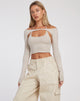 image de Brandy Long Sleeve Top in Coconut Milk