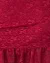 Dentelle rouge foncé