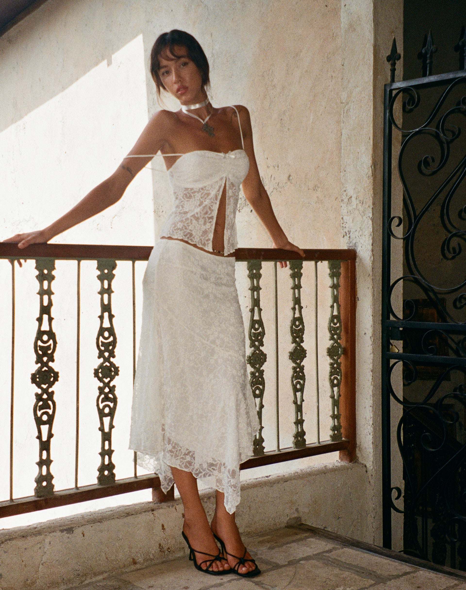 Image de Briony Butterfly Top in Lace Ivory