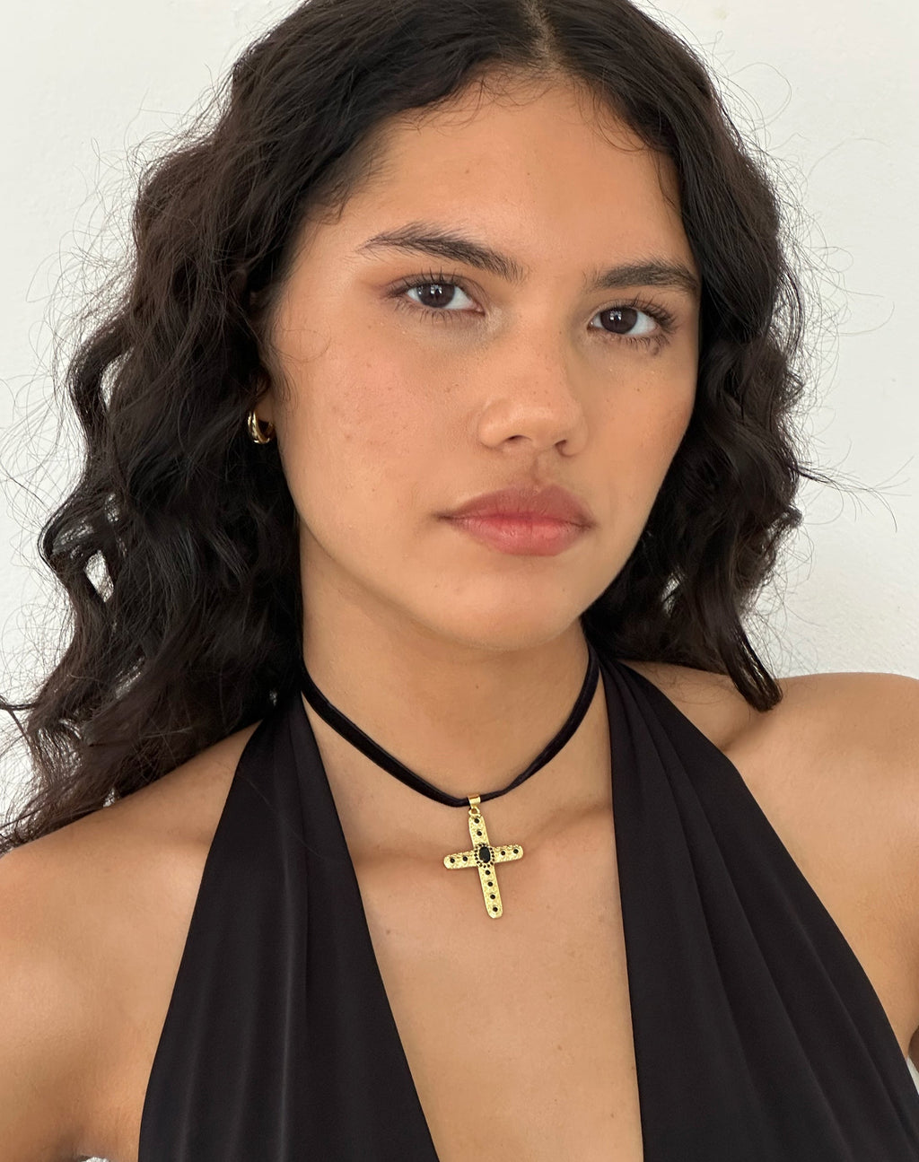 Collier ras du cou Brooklyn Cross par Gemini Jewels