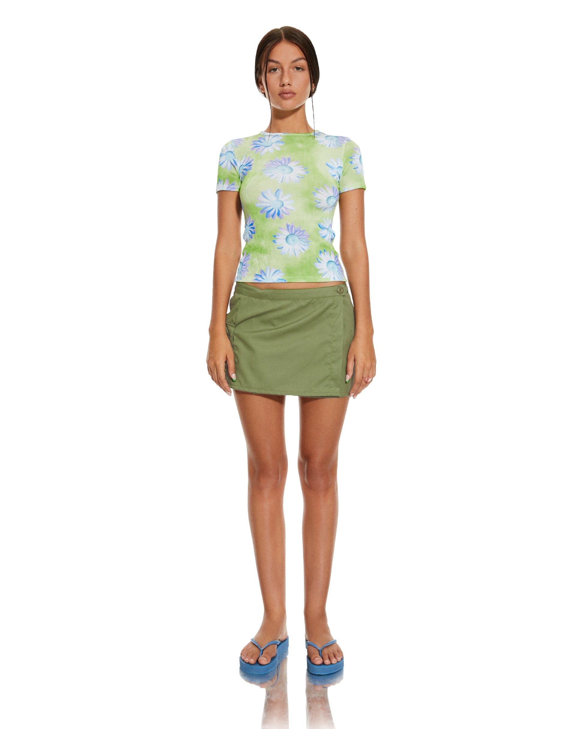 Image de MOTEL X BARBARA Tika Top in Neon Brushstroke Floral