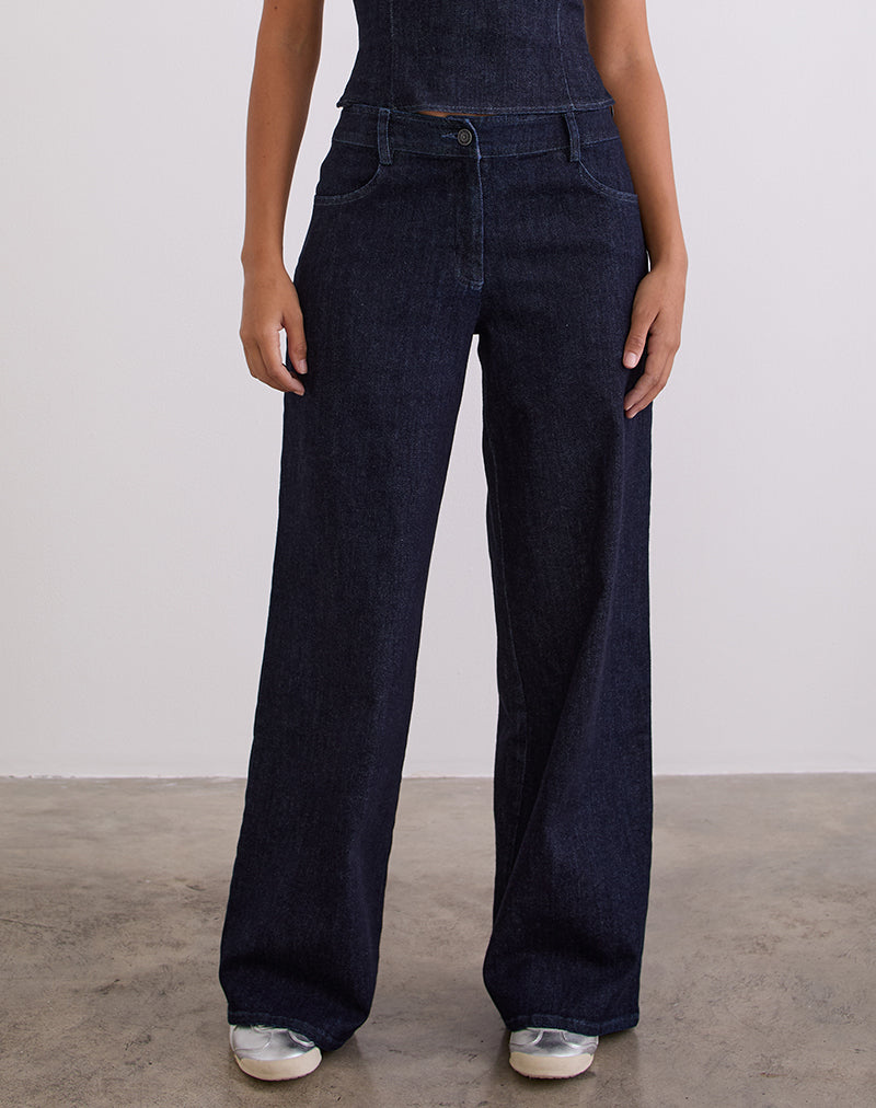 Pantalon Nuvia, Chambray Indigo