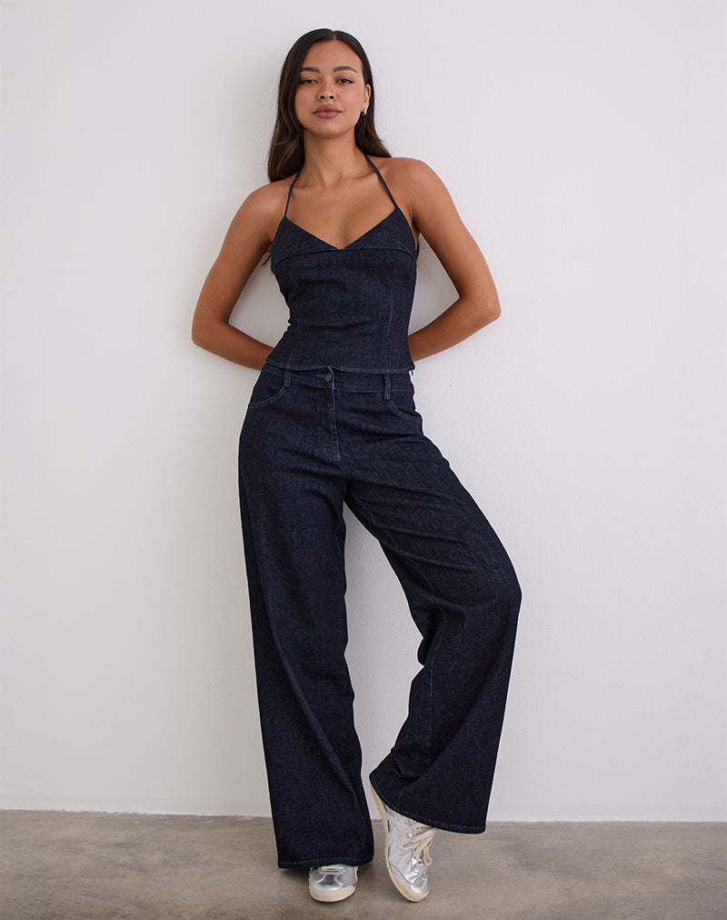 Pantalon Nuvia, Chambray Indigo