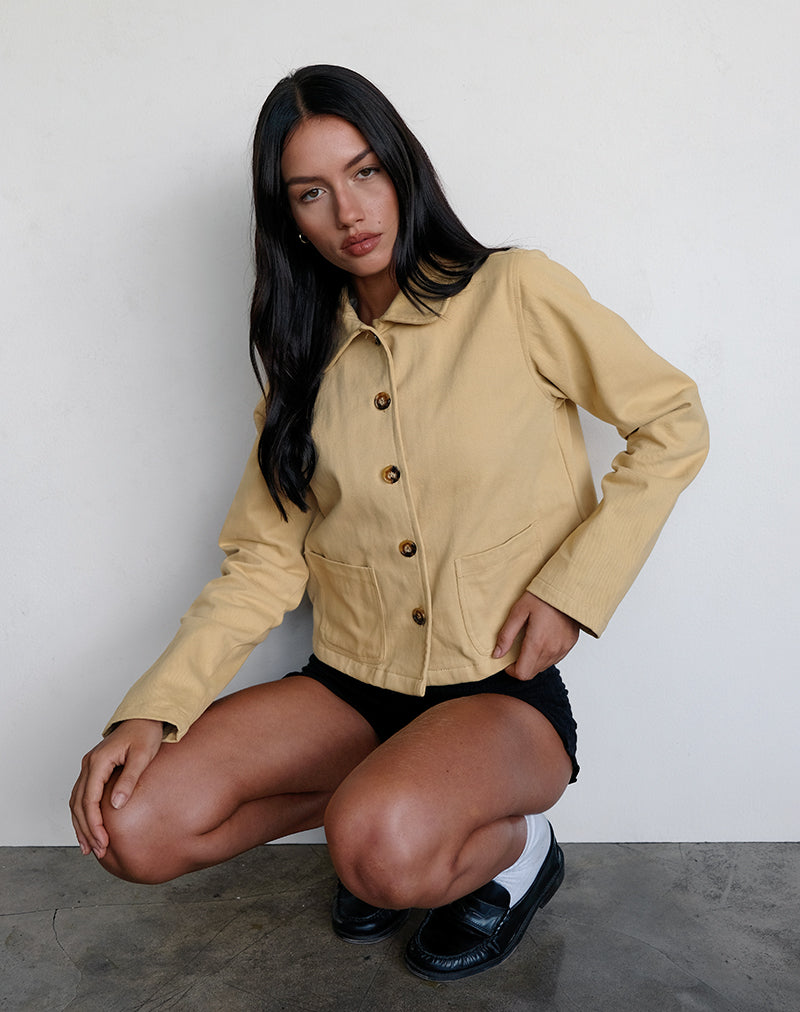 Image de Calva Boxy Jacket in Tan