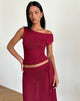 Image de Calypso Top in Sheer Knit Red