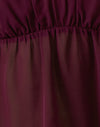 Satin Chiffon Bourgogne