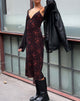 image de Camelia Maxi Dress in Rose Cluster Velvet