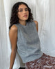 Image de la veste boutonnée Cancri en gris