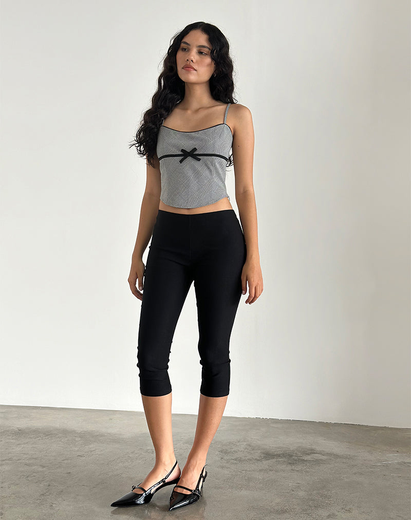 image de Canika Corset Top in Black and White Multi Check