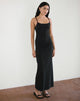 image de Cantana Maxi Dress in Black with Red Rosette