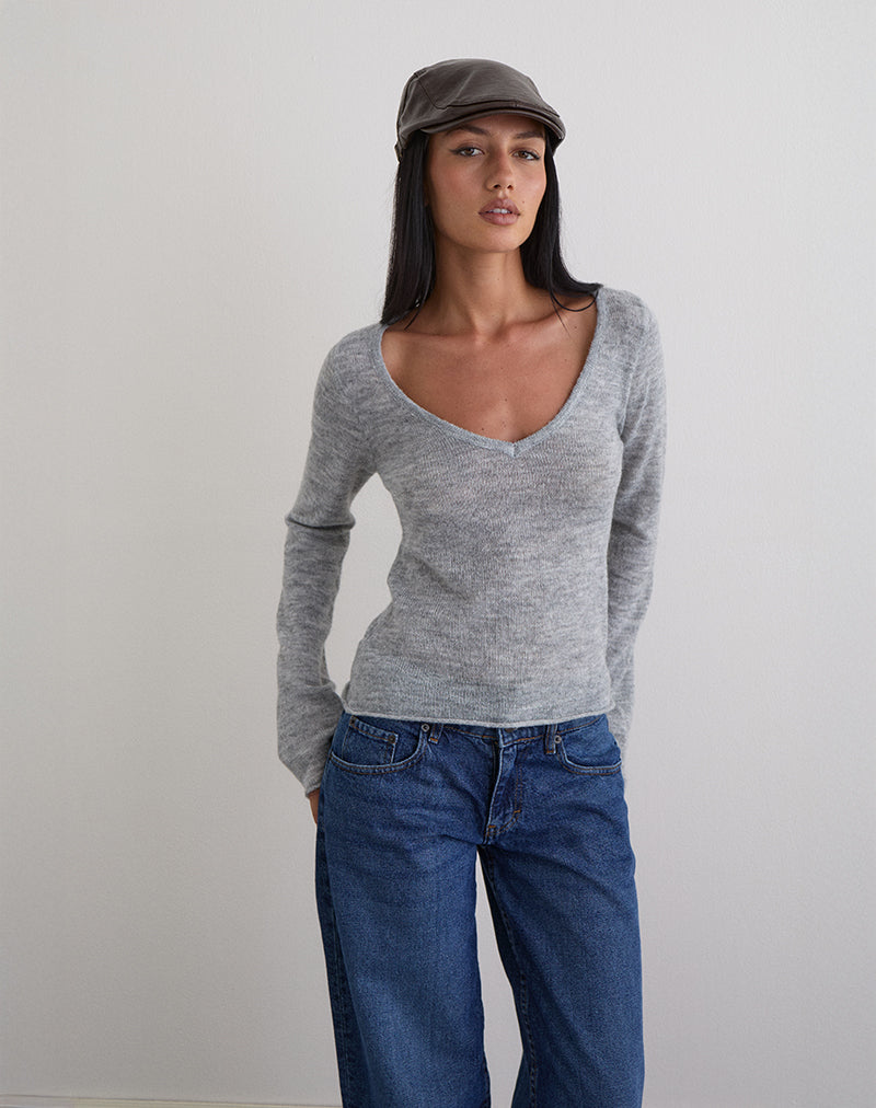 Image de la casquette plate en PU brun foncé