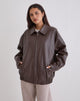 Image de la veste Cavita en PU Chocolat amer