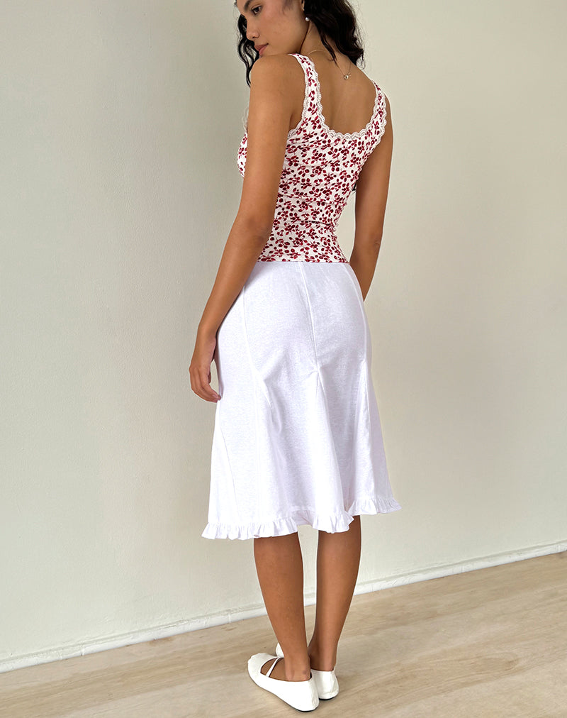 Image de Carillo Top in Summer Strawberry Off White