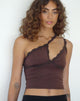 Image de Carolina One Shoulder Top in Mocca