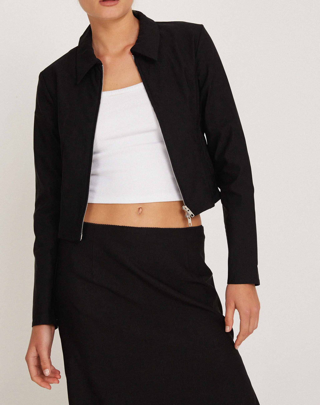 Veste courte Carson en noir