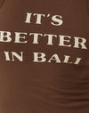  Slogan du cacao : "It's Better in Bali" (C'est meilleur à Bali)