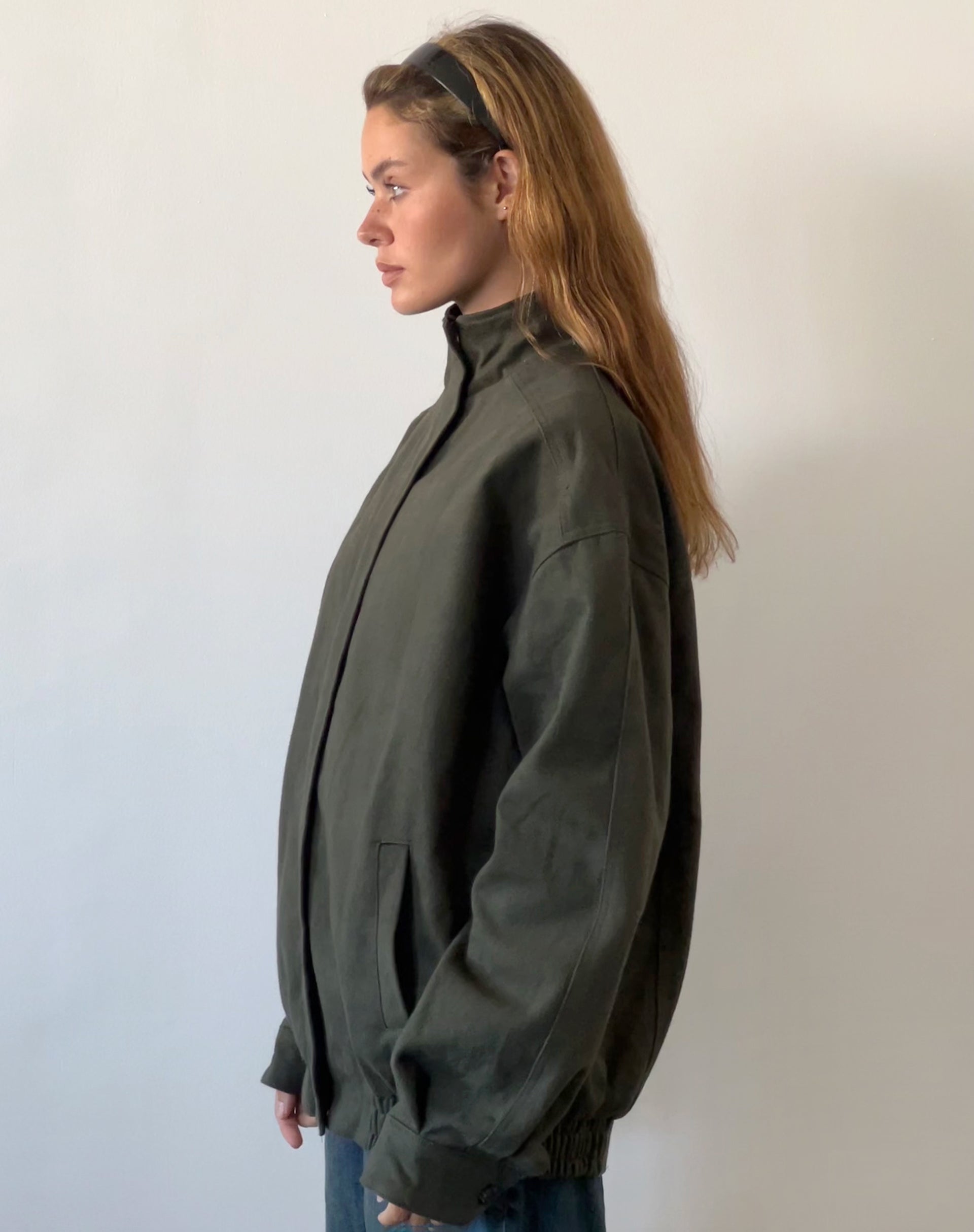 Image de Cavine Bomber Jacket in Burnt Olive