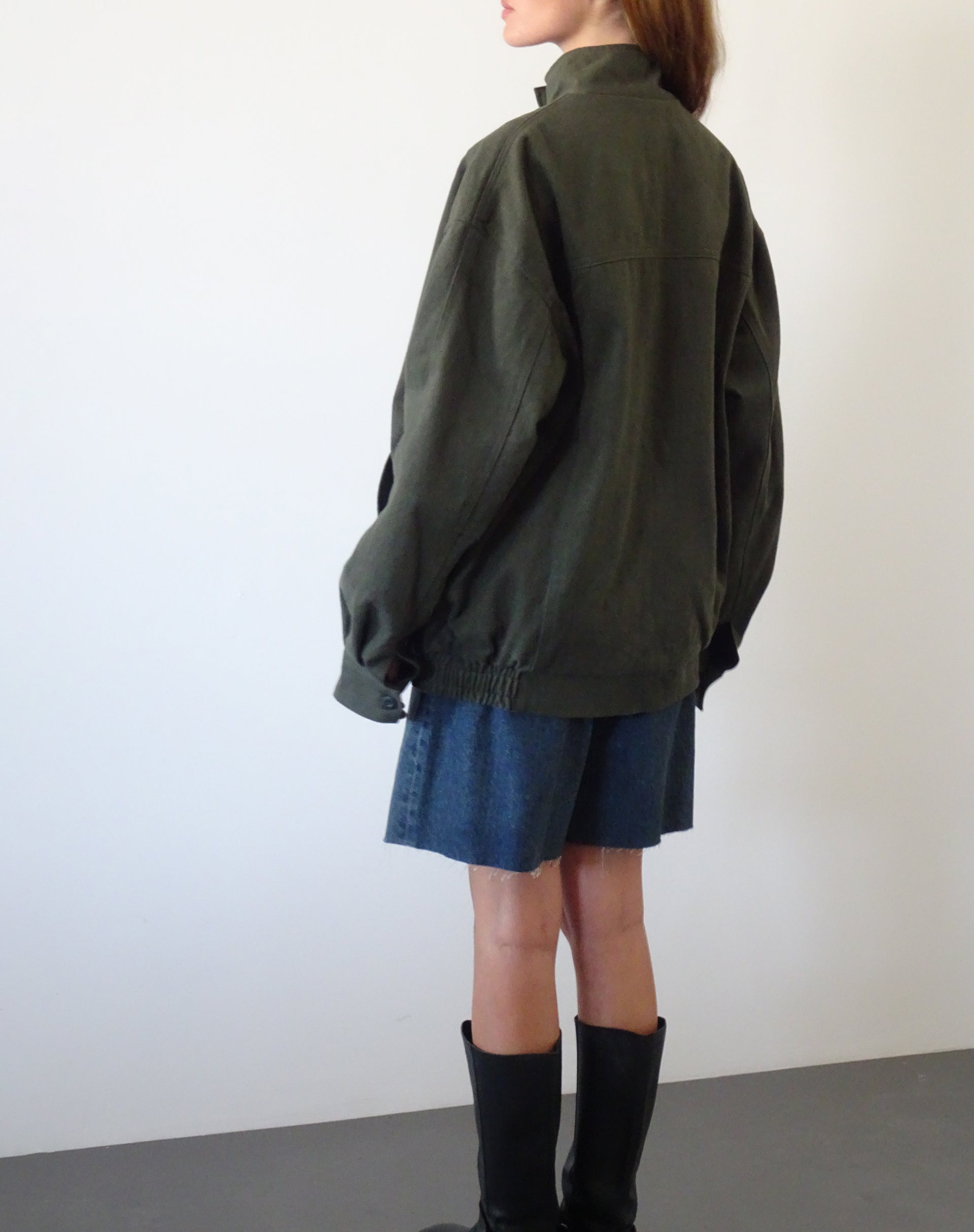 Image de Cavine Bomber Jacket in Burnt Olive