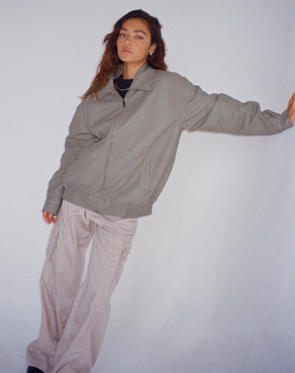 Veste Cavita en PU gris