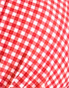 Vichy rouge avec bordure picot