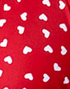 Coeur rouge et blanc