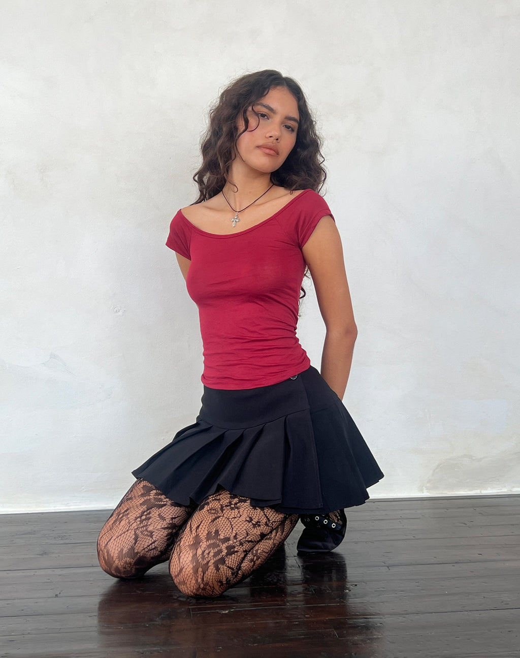 Charya - Top asymétrique - Rouge adrénaline
