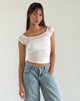 Image de Charya Off The Shoulder Top in Off White