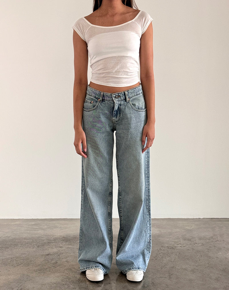 Image de Charya Off The Shoulder Top in Off White