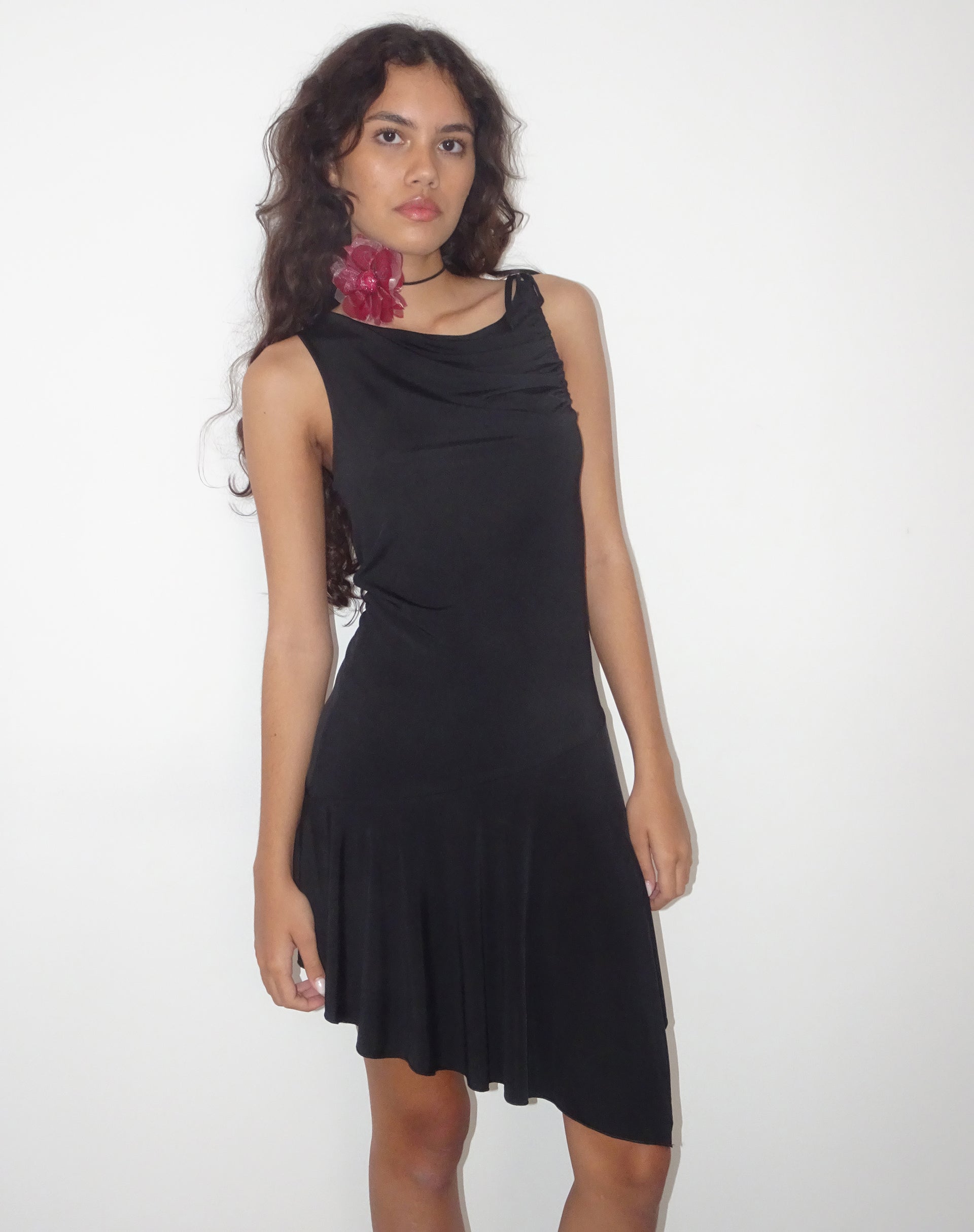 Image de Chaya Slinky Mini Dress in Black