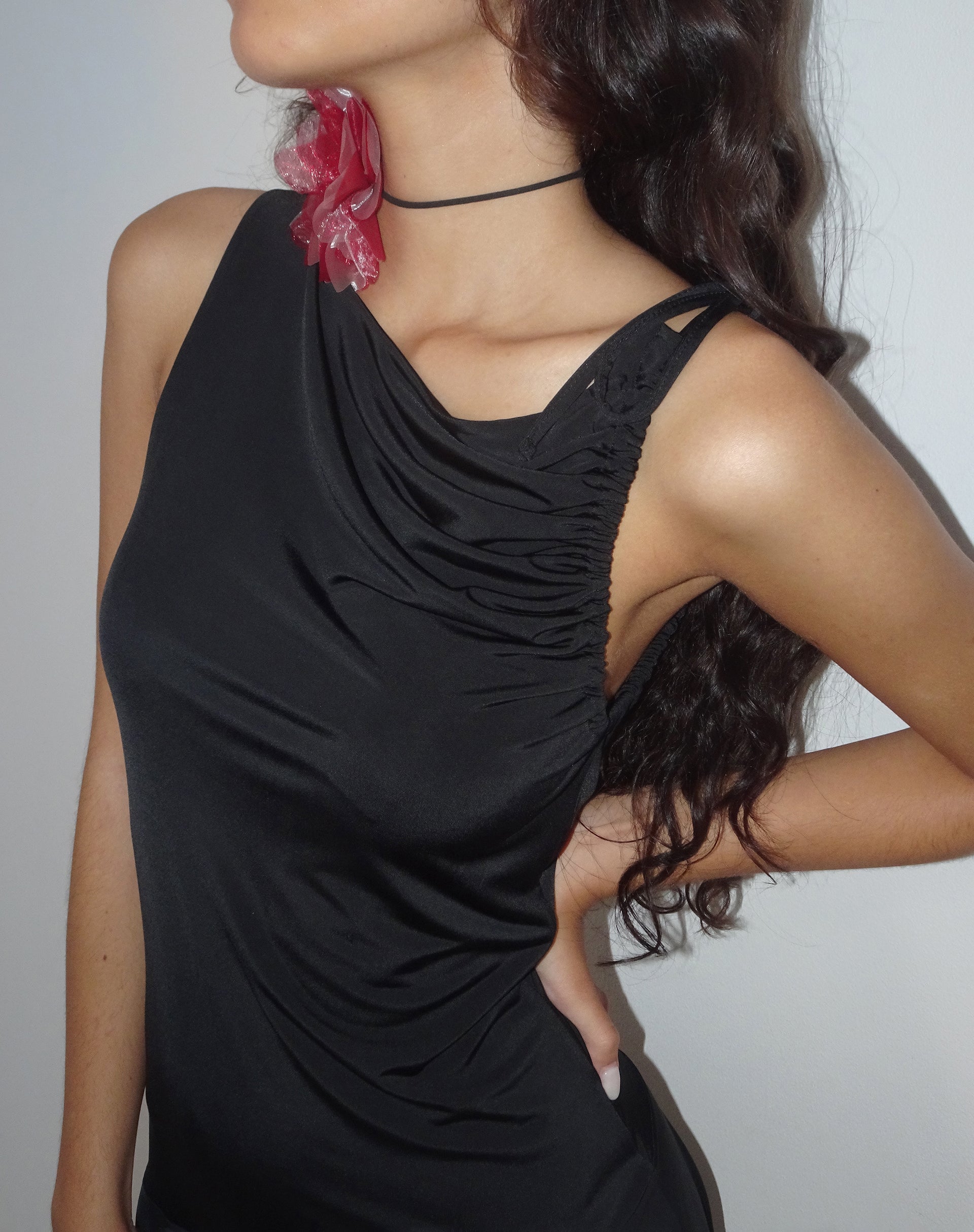 Image de Chaya Slinky Mini Dress in Black
