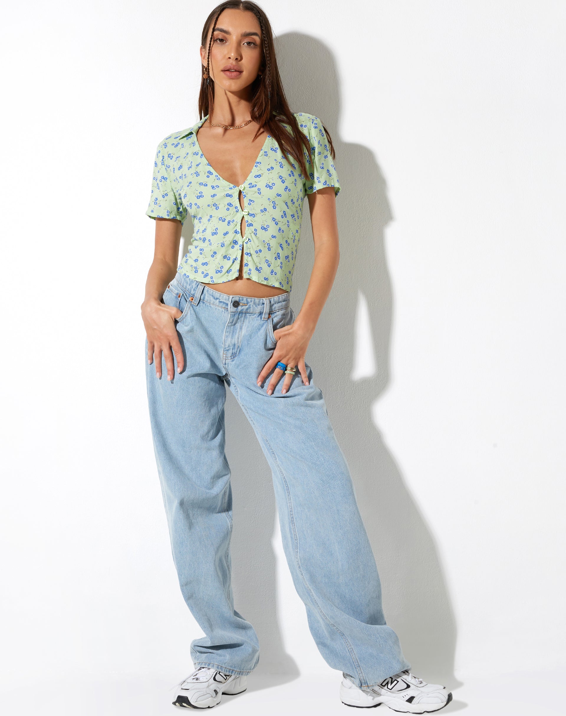 image de Chu Top en Lime Floral