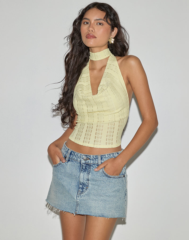 Image de Chupa Top en broderie dentelle fleurie Lemon
