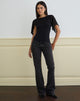 Image de Cirata Top in Rayon Jersey Chiffon Black