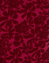 Fleur de maille floquée Cerise