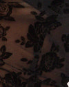 Maille Noir Romantique Rose Flock