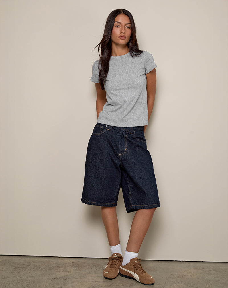 Image de Clio Baggy Tee in Grey Marl
