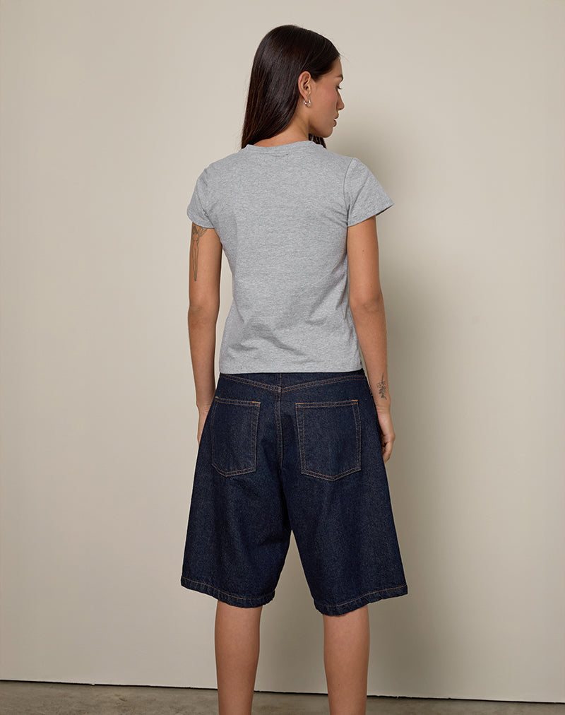 Image de Clio Baggy Tee in Grey Marl