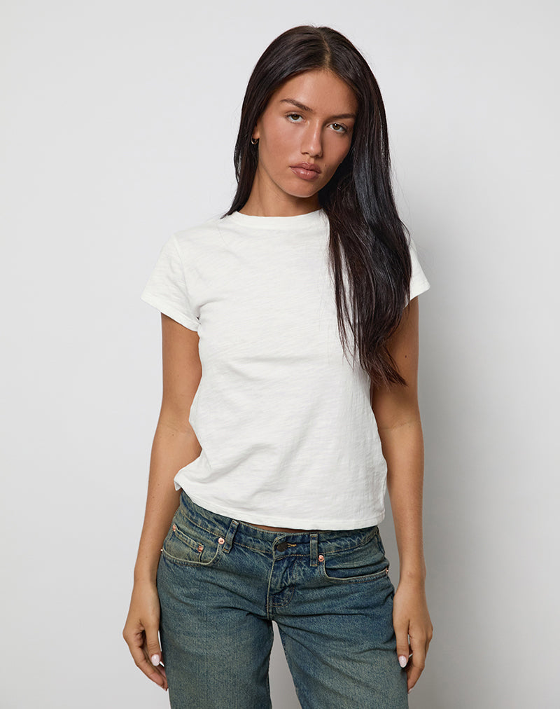 Image de Clio Baggy Tee en ivoire