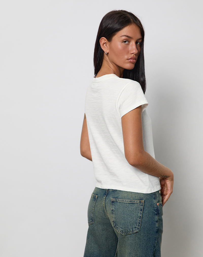 Image de Clio Baggy Tee en ivoire