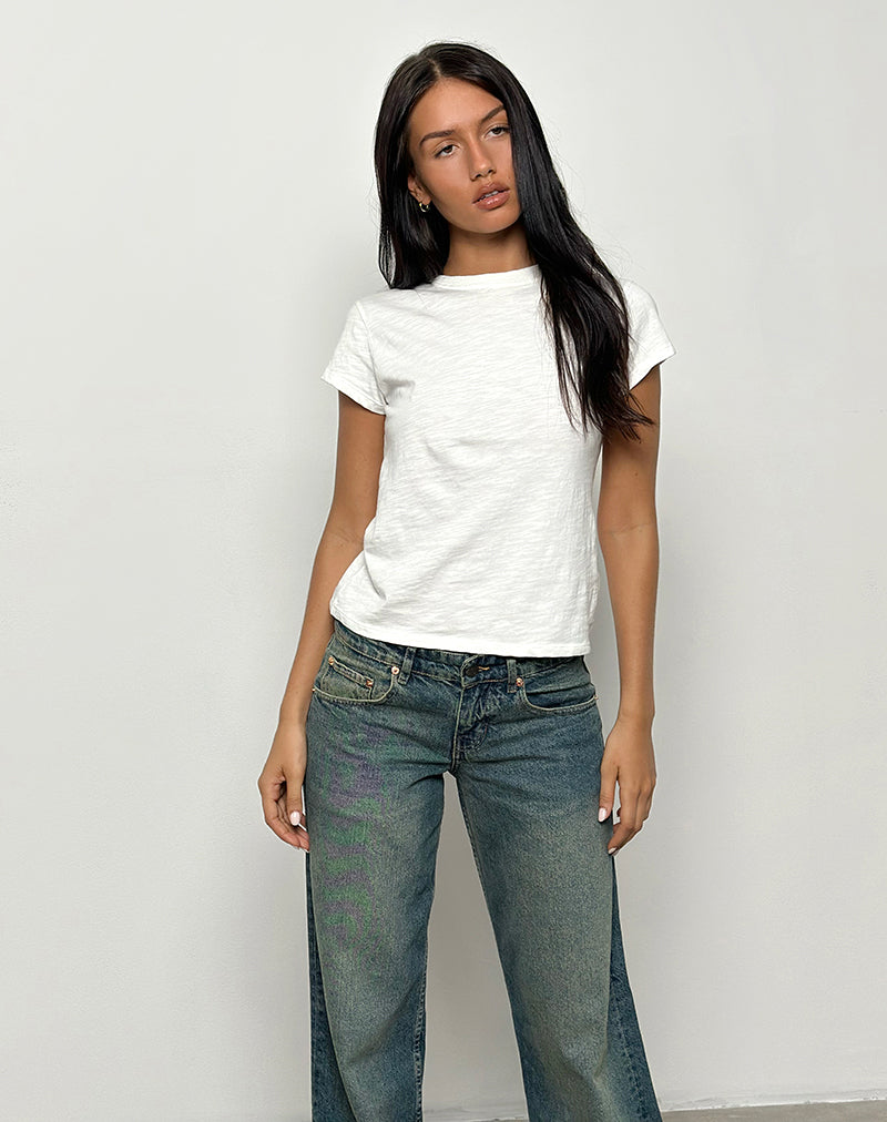 Image de Clio Baggy Tee en ivoire