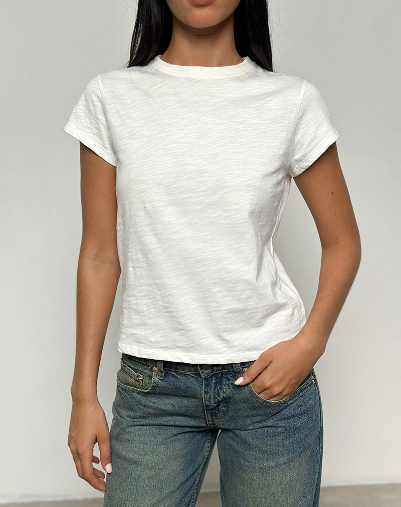 Clio Baggy Tee en ivoire