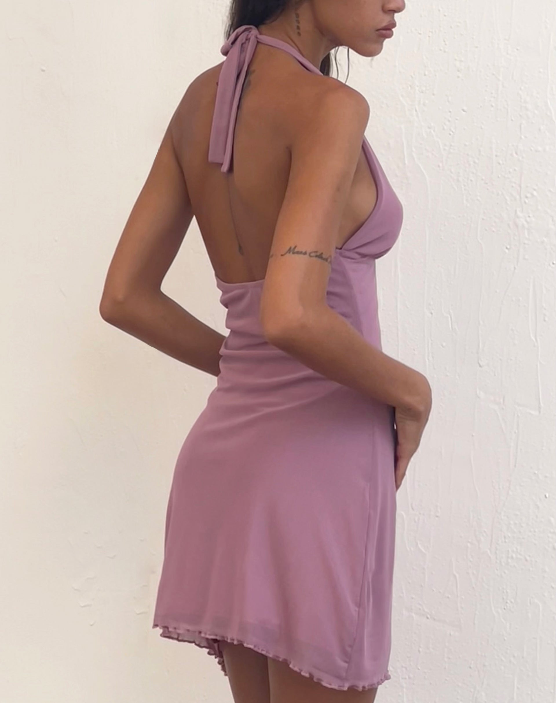 Image de Codami Mini Mesh Dress in Mauve