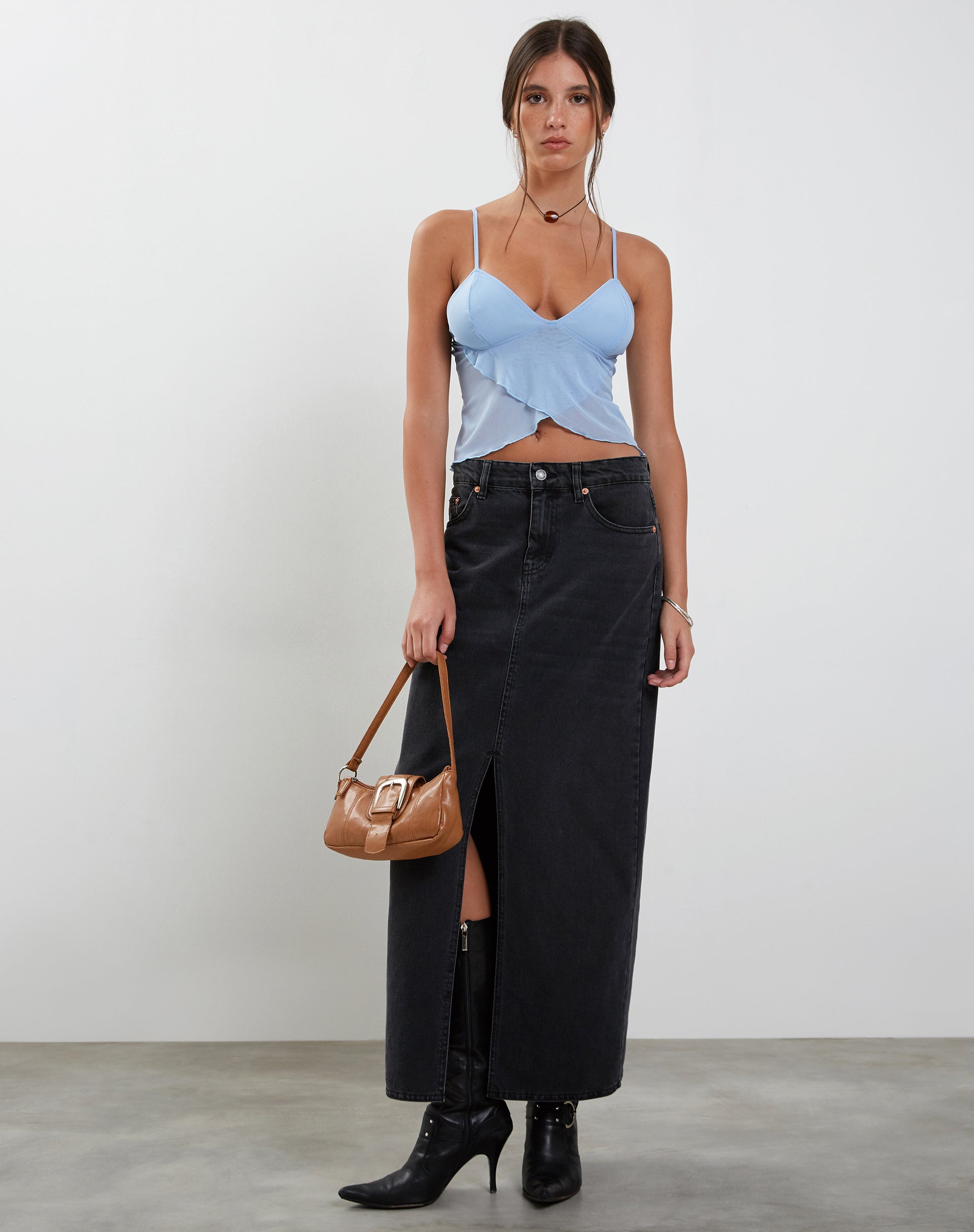 Image de Cojira Mesh Butterfly Top in Baby Blue
