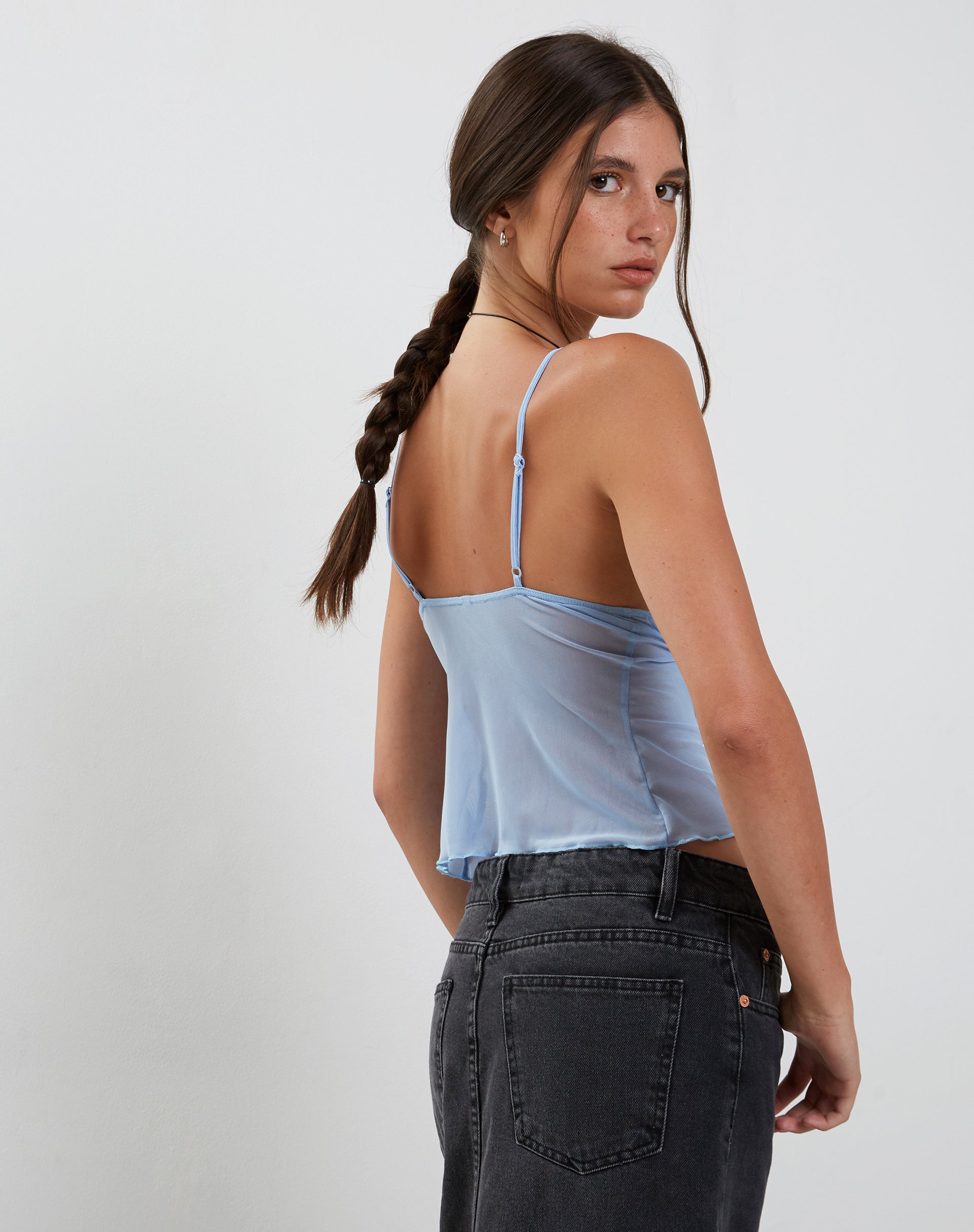 Image de Cojira Mesh Butterfly Top in Baby Blue