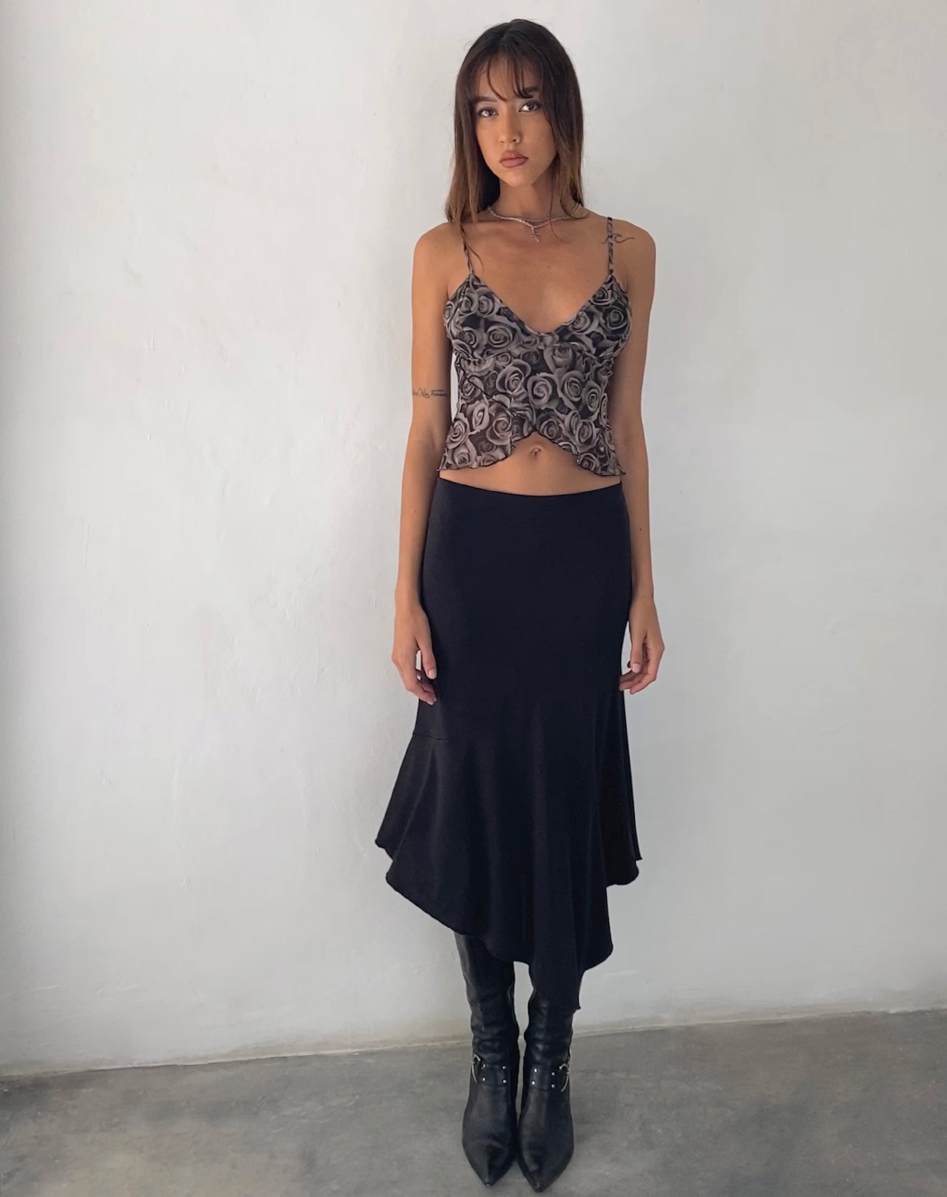Image de Cojira Mesh Butterfly Top in Autumn Rose Print