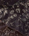 batik botanique imprimé marron