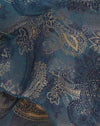 Paisley bleu tonal