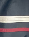  PU Noir avec rayures ivoire et rouge