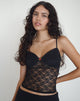 Image de Cornelia Top in Mari Lace Black