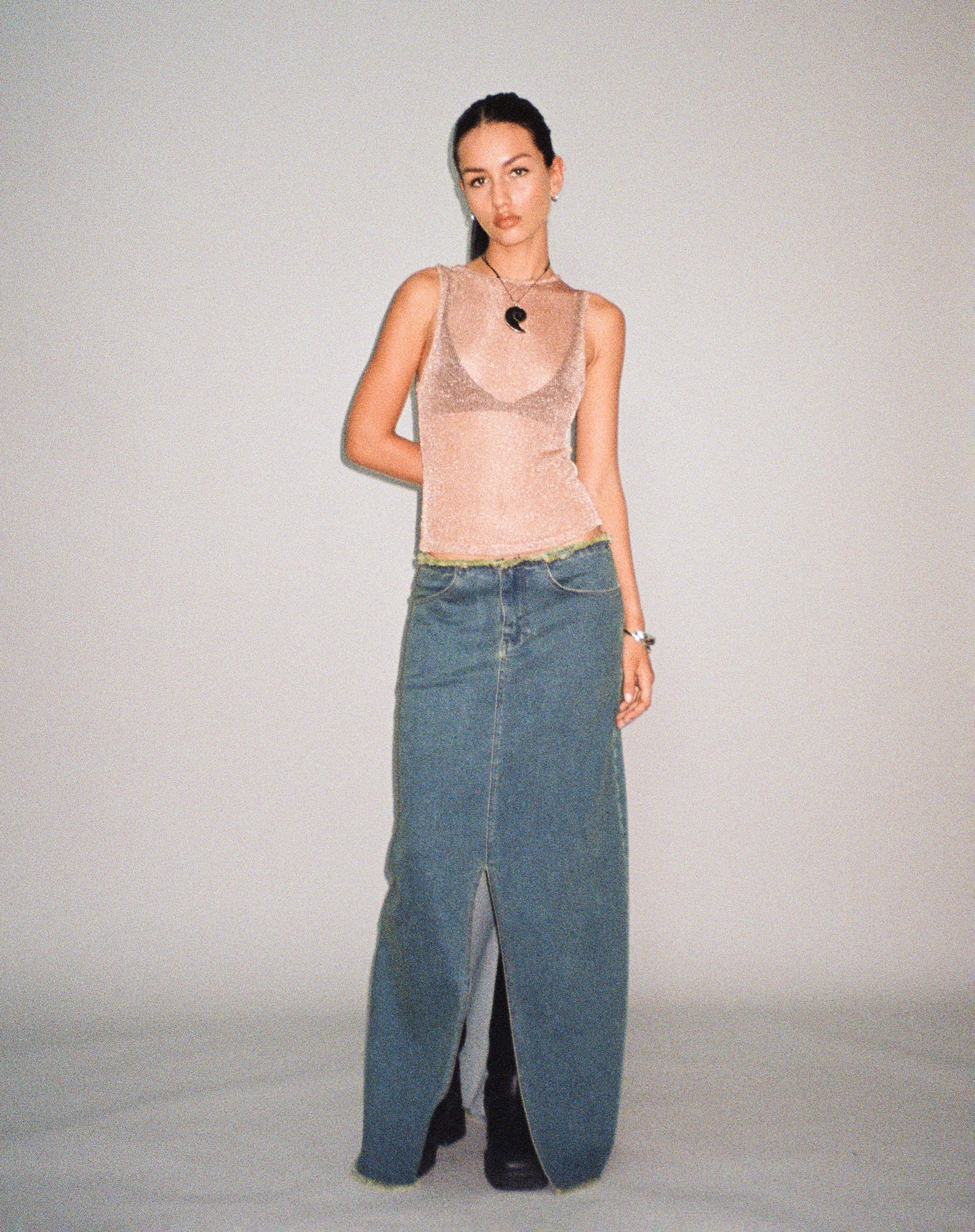 Image de Cosima Tank Top in Rose Gold Chain